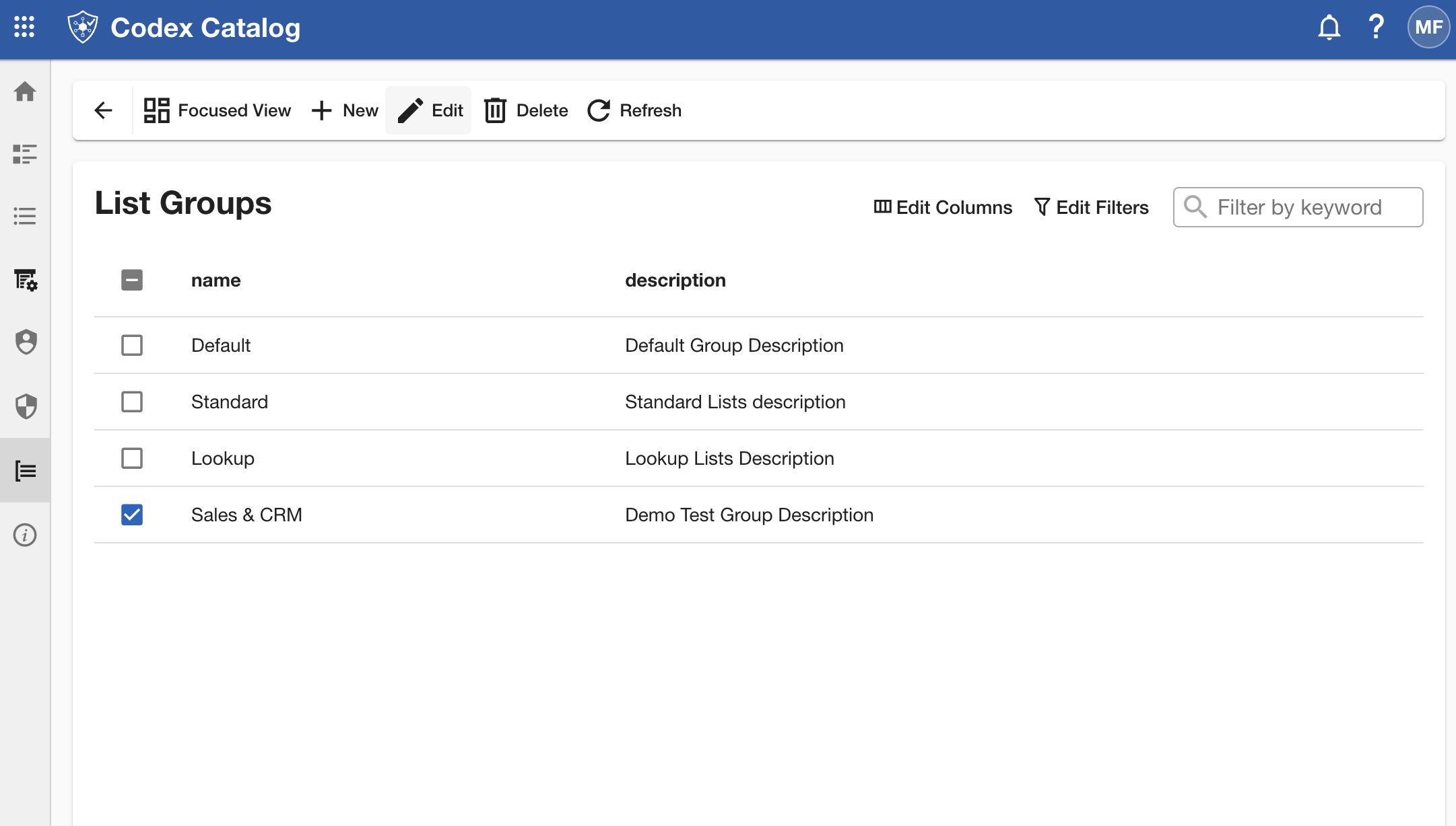 List Groups