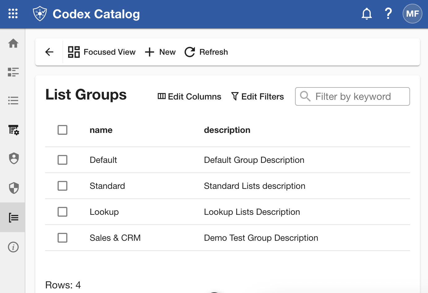 List Groups