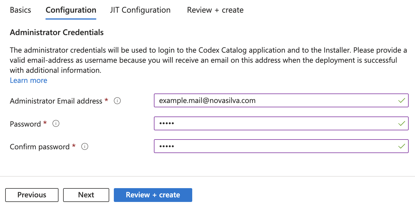 Required fields