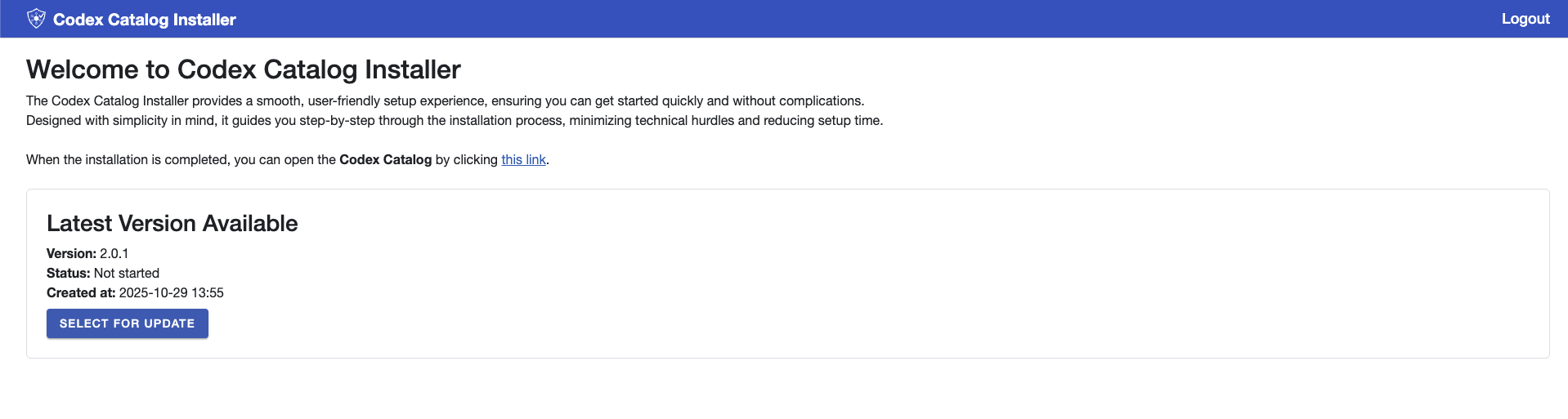The installer: select for update